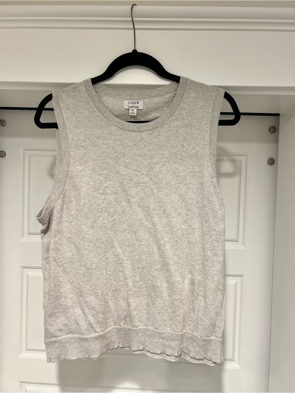 J. Crew Heather Gray Sleeveless Muscle Tee